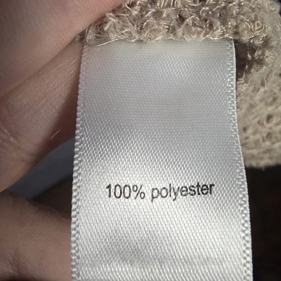 Maurices Open Knit Cardigan Size 3X Neutral Lightweight Beige Boho - Picture 4 of 5